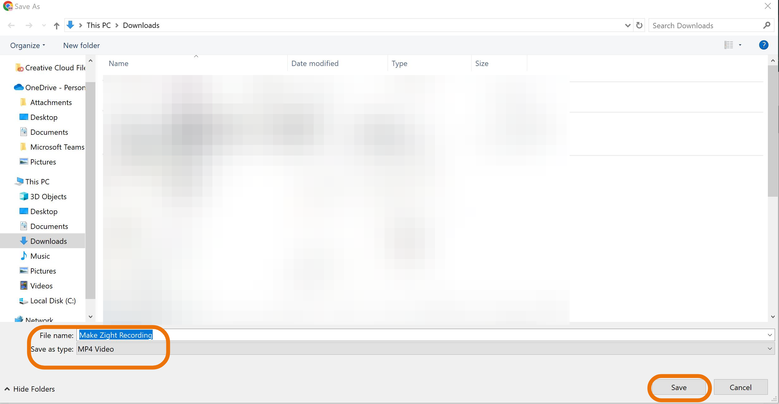 Downloading the converted video file
