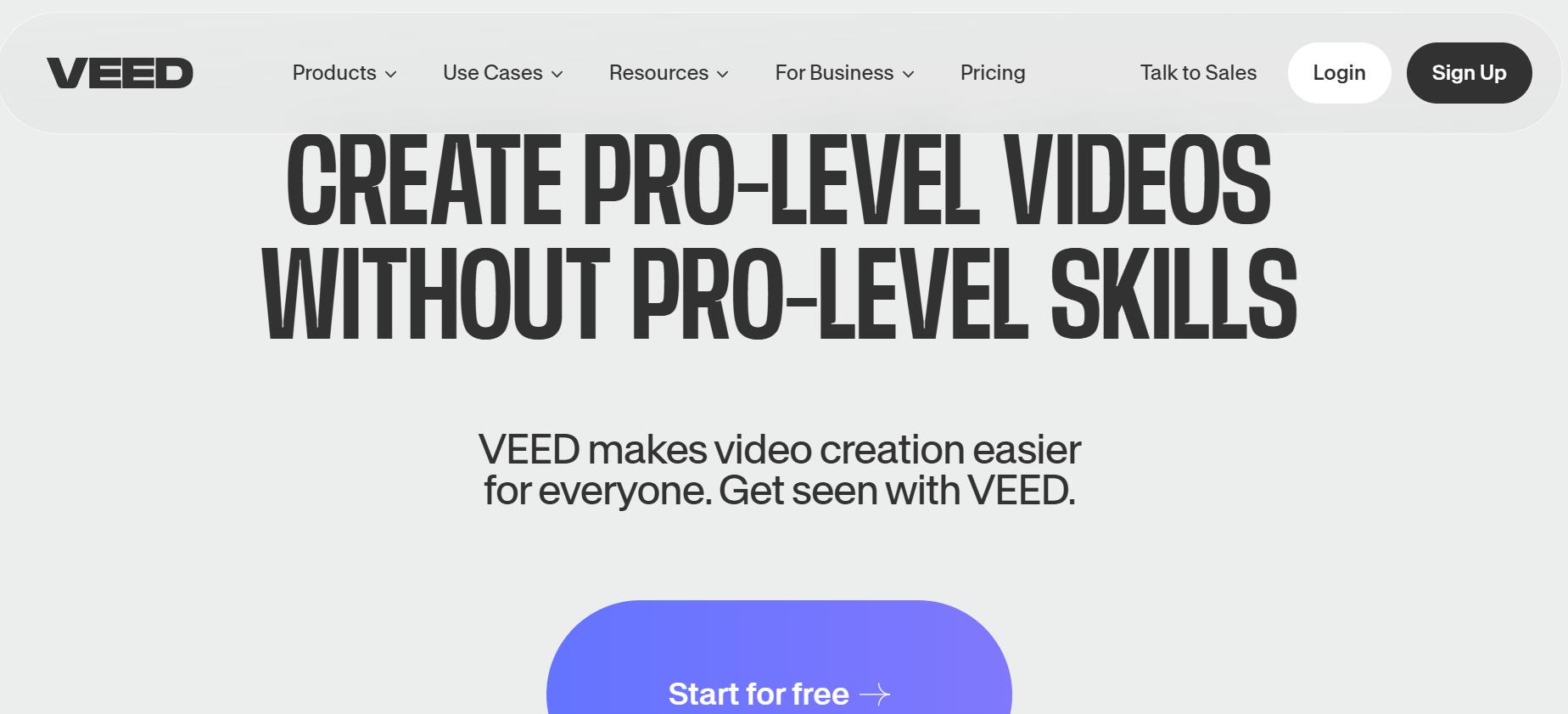 VEED AI Video Editor