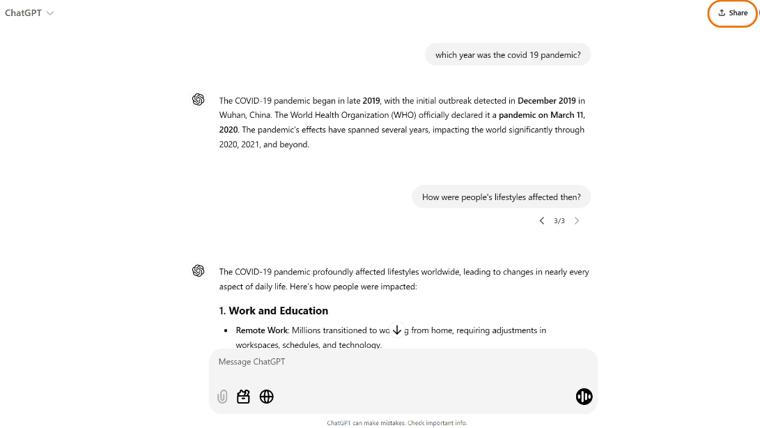 Share a ChatGPT conversation