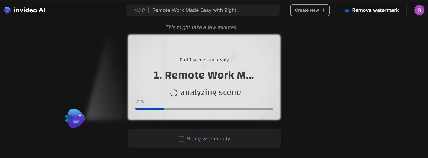 Invideo AI in action